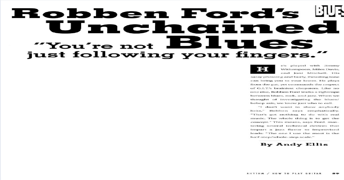 Revelation Robben Ford Pdf Owner